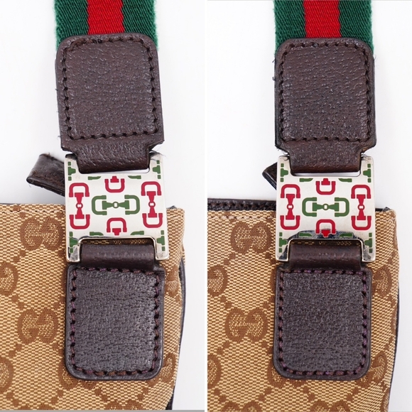 ❌️❌️SOLD ❌️❌️AI22❤️Gucci GG Canvas Horsebit Sherry line Crossbody Bag - Picture 6 of 15
